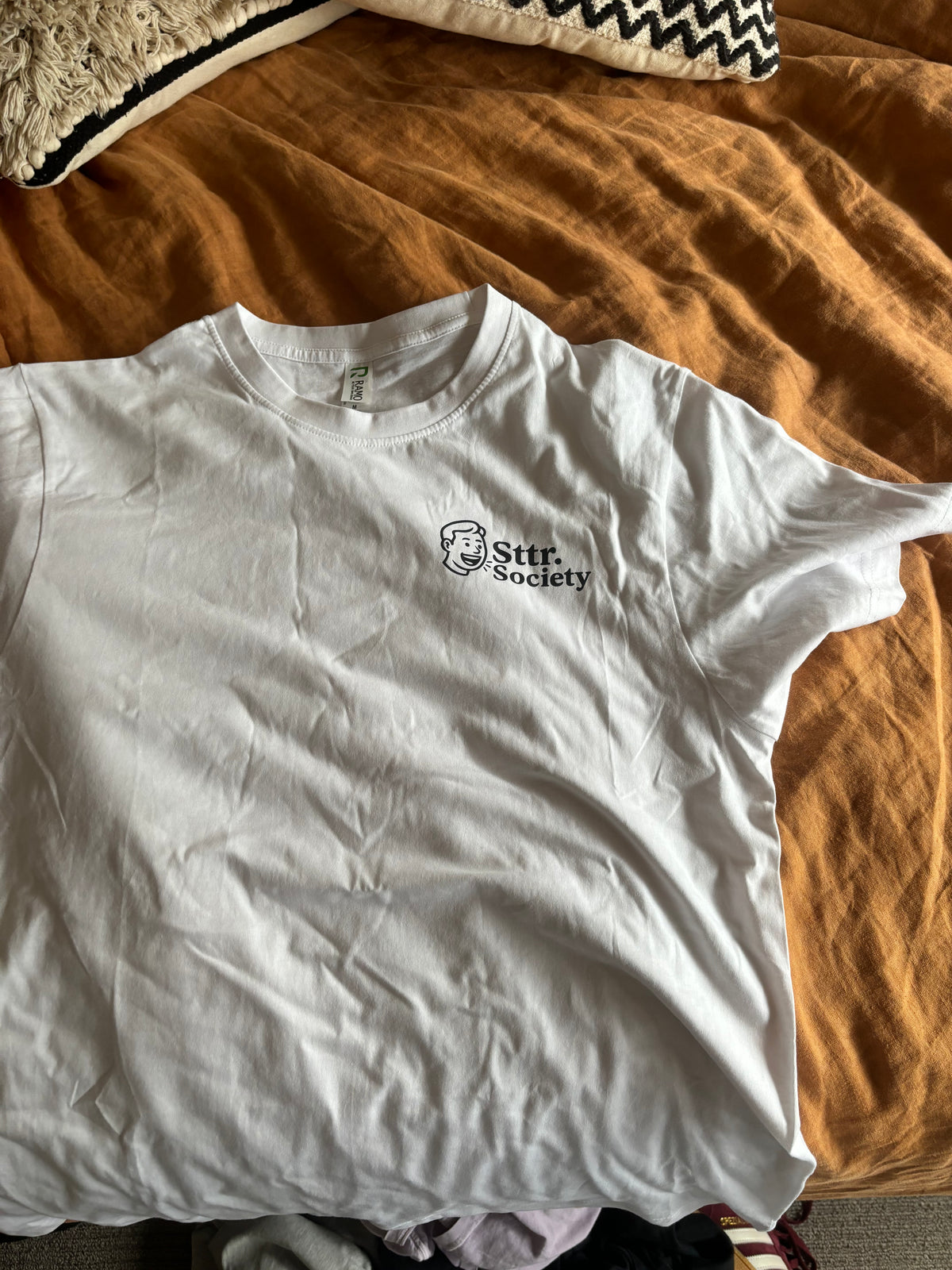 T-shirt with graphic on back