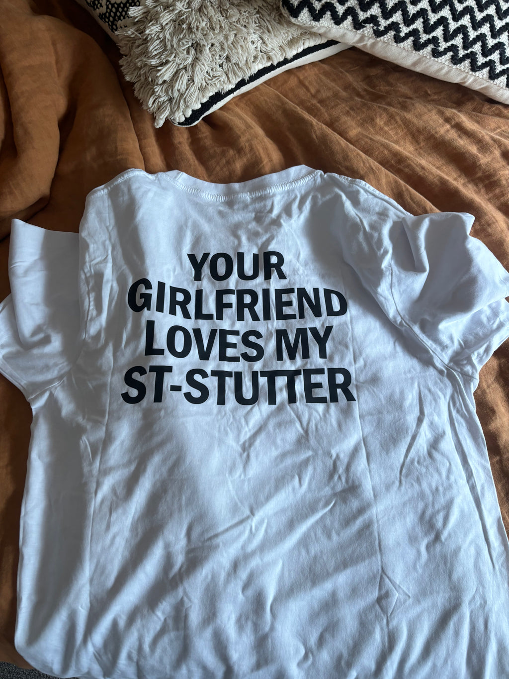 T-shirt with graphic on back