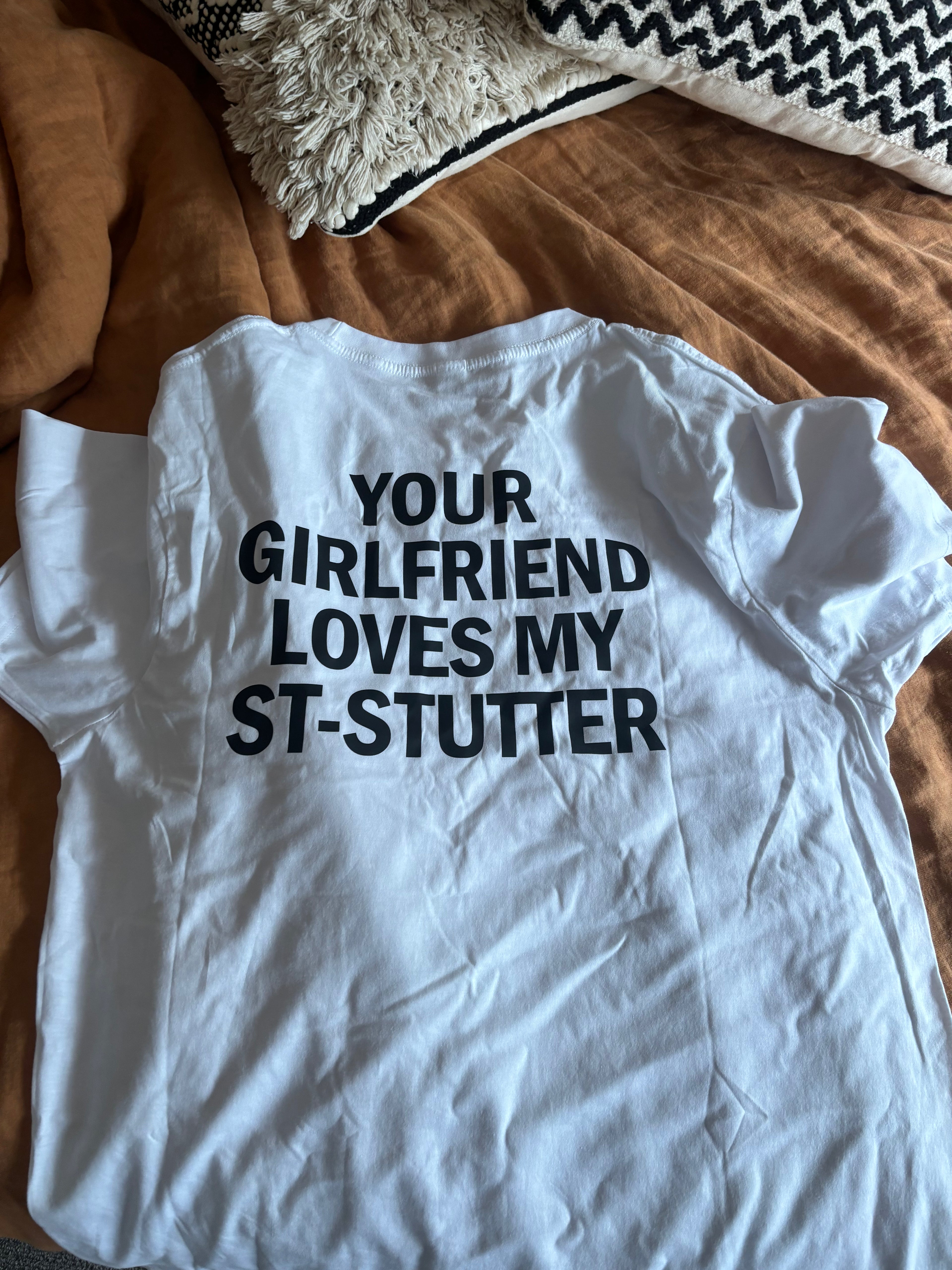 T-shirt with graphic on back