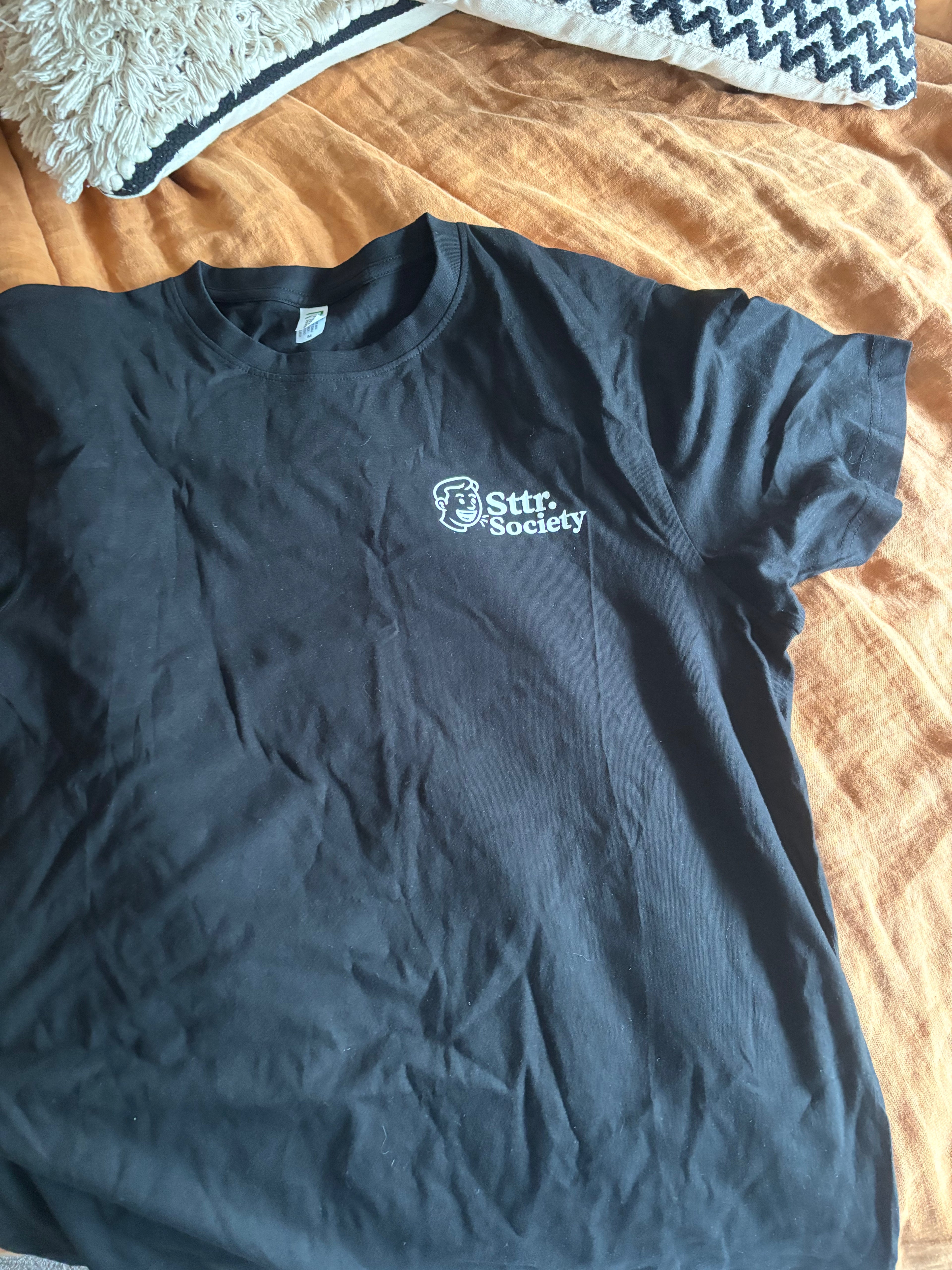 T-shirt with graphic on back